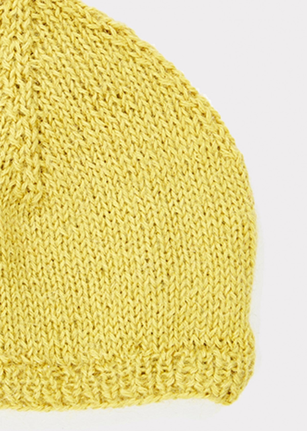 Baby Girls Yellow Alpaca Wool Hat