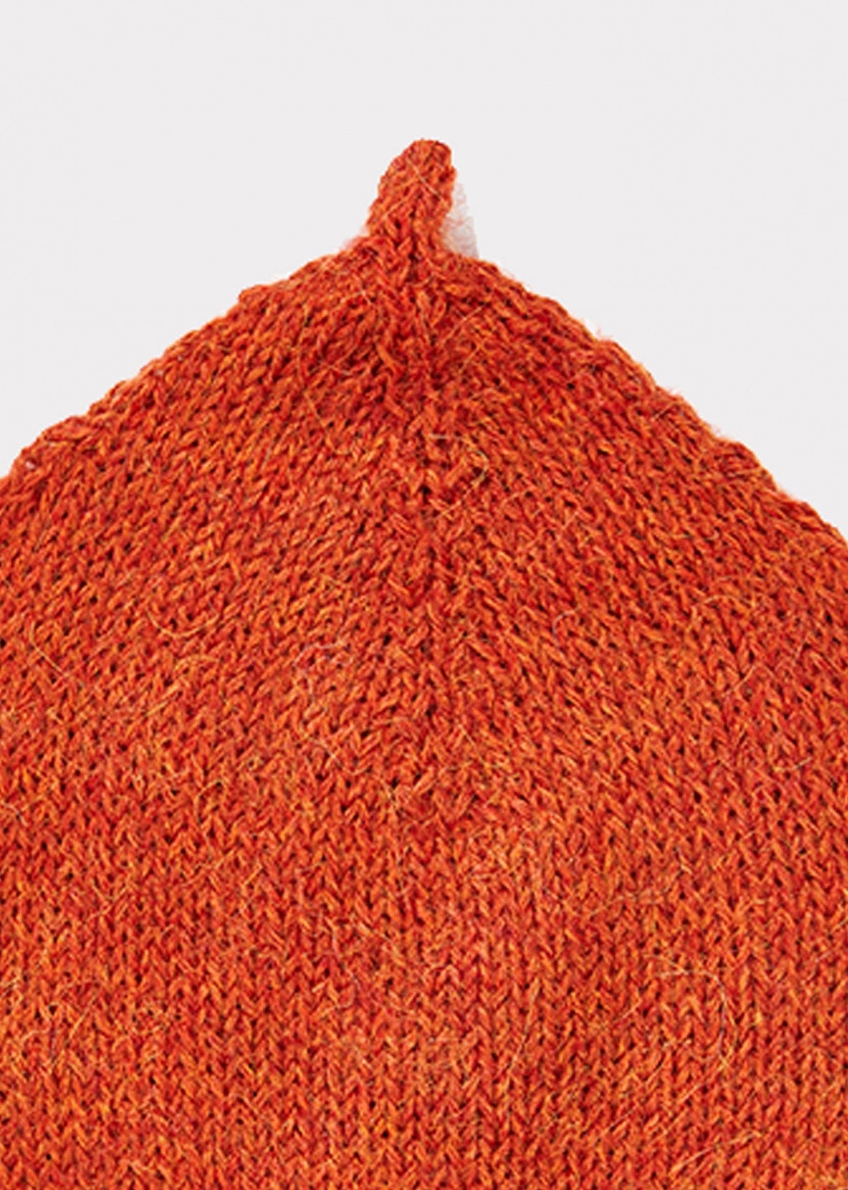 Baby Girls Orange Alpaca Wool Hat