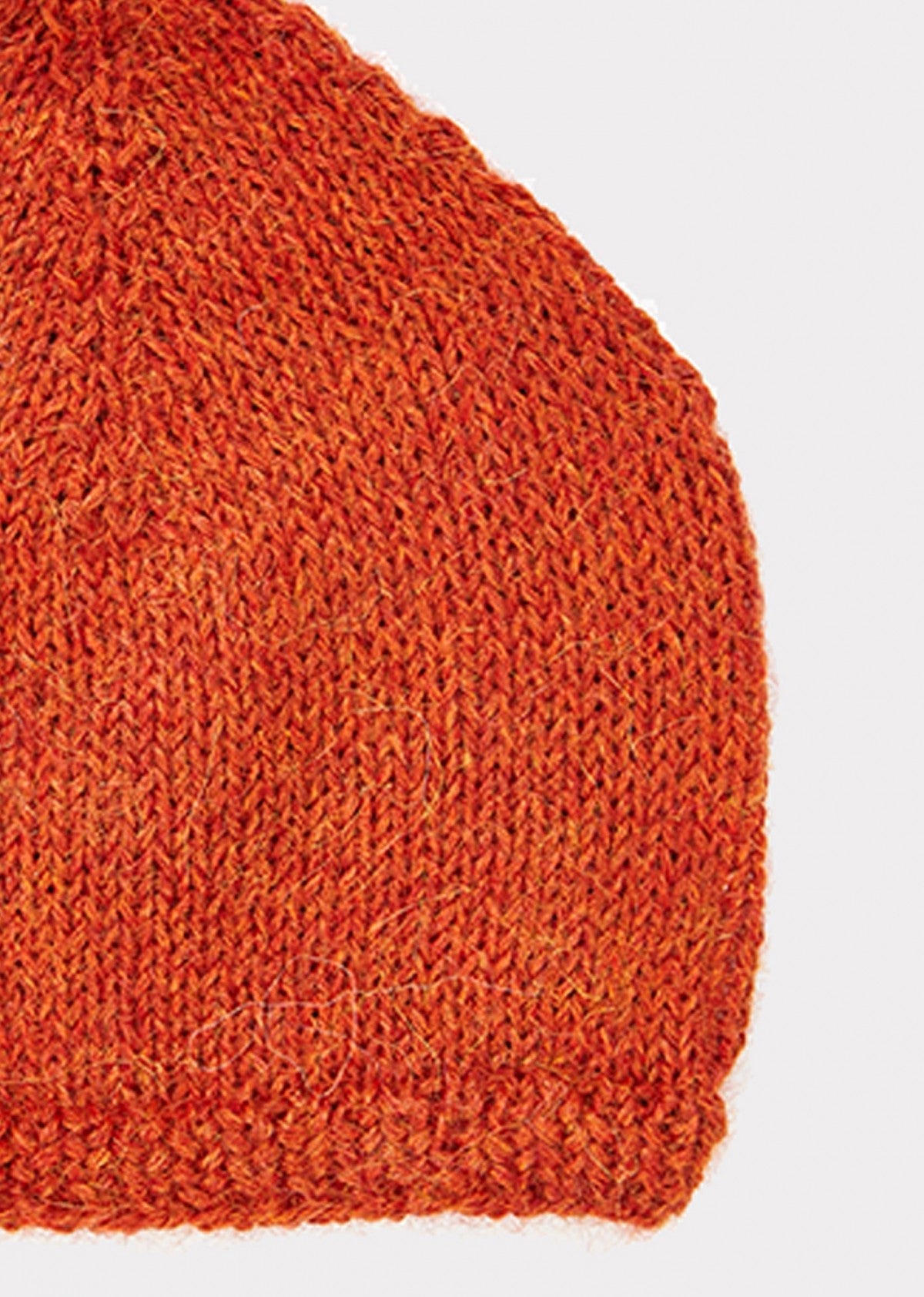 Baby Girls Orange Alpaca Wool Hat