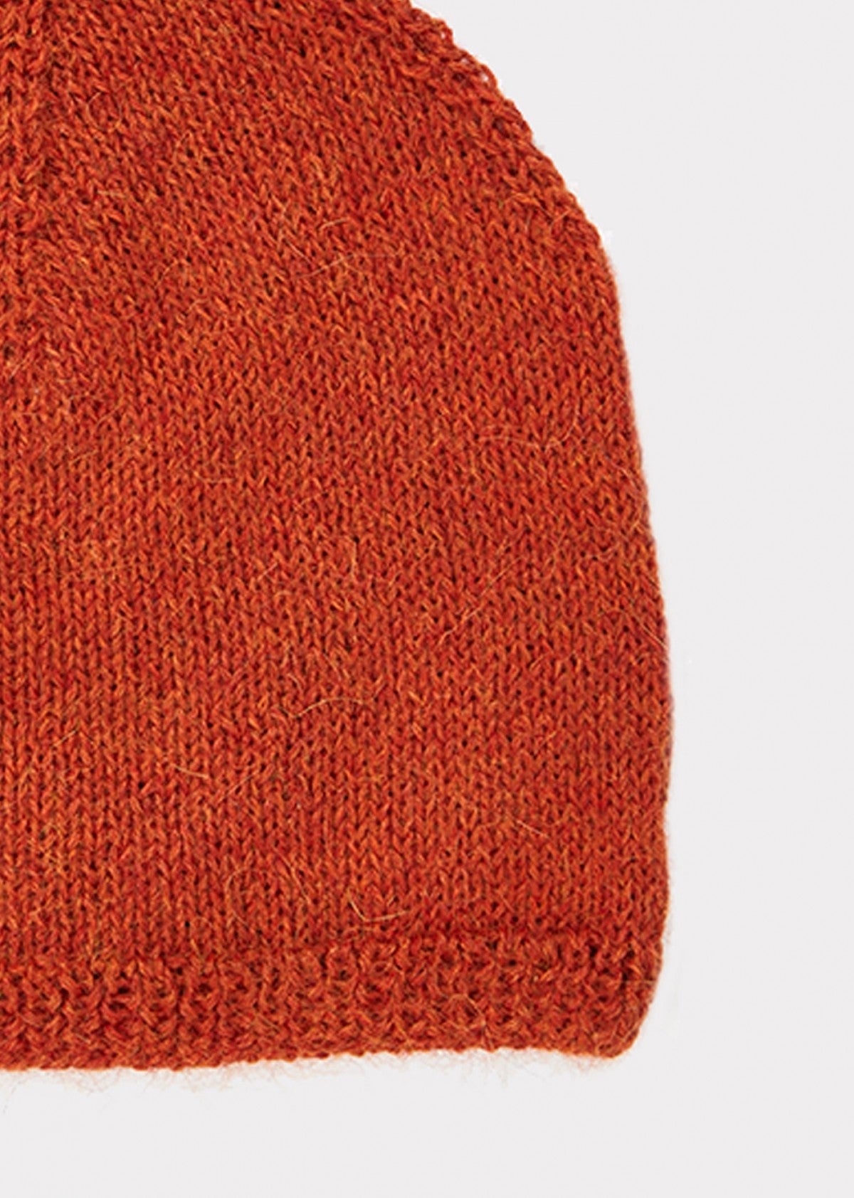 Girls Orange Alpaca Wool Hat