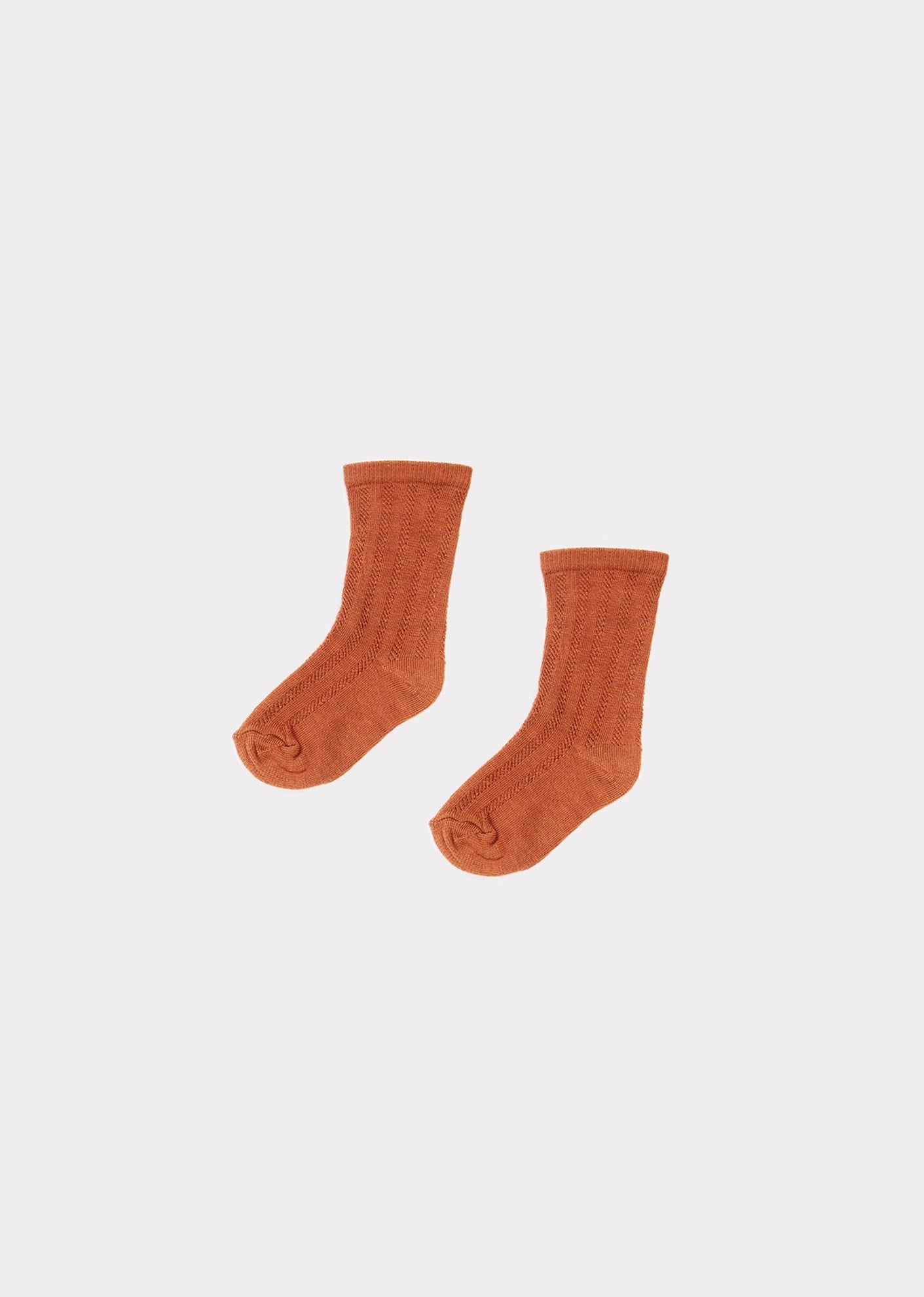 Baby Girls Brown Cotton Socks
