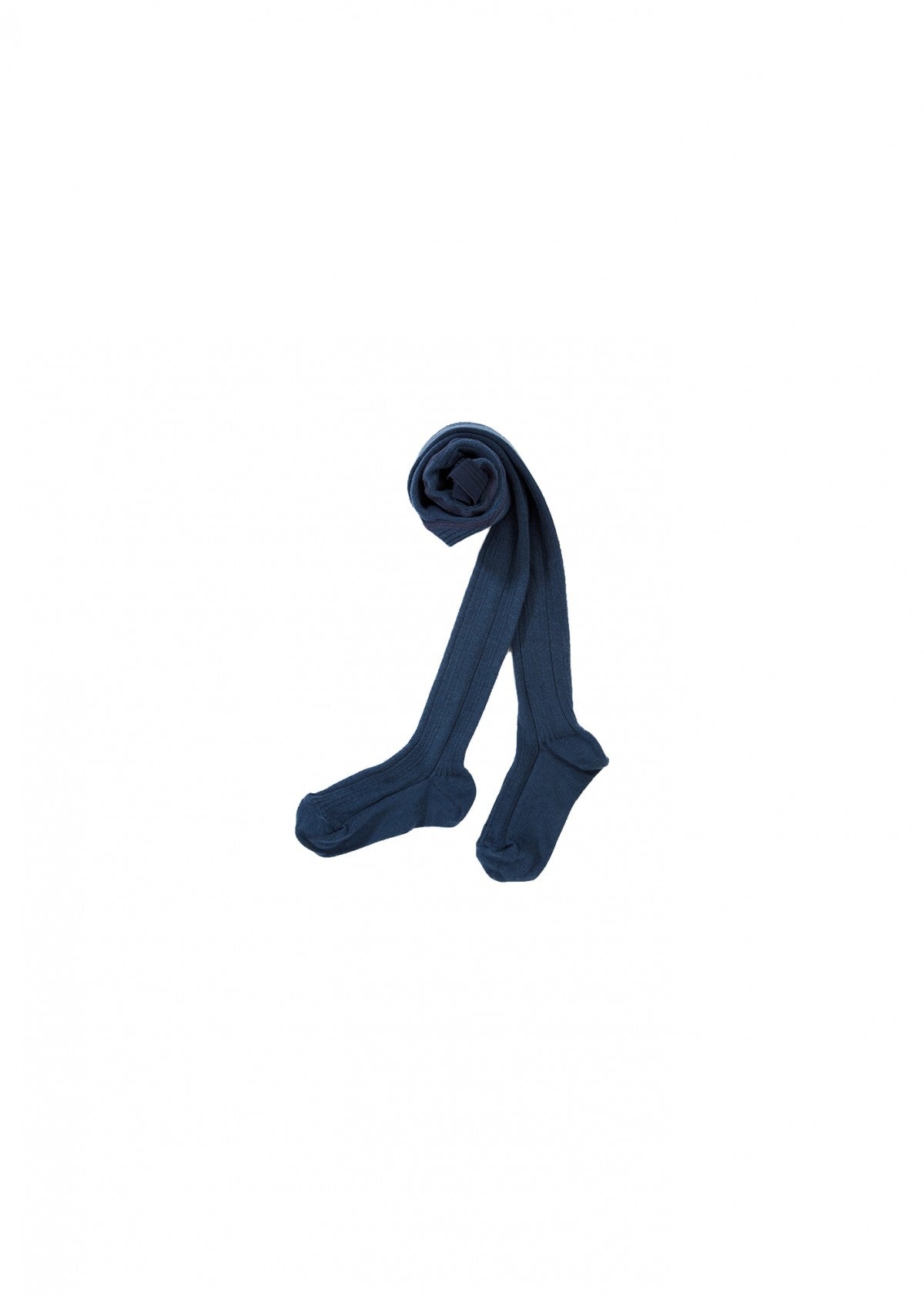 Baby Girls Dark Blue Cotton Tights
