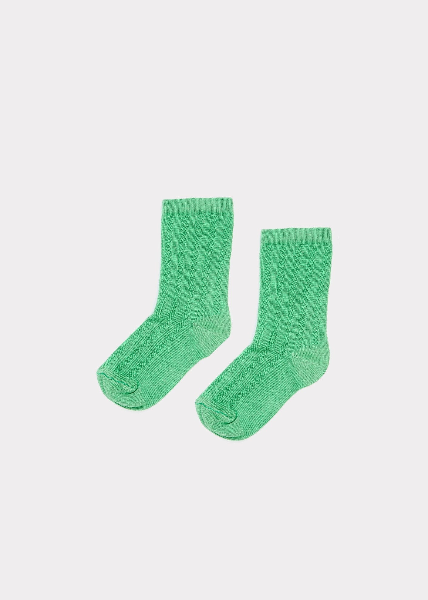 Baby Girls Green Cotton Socks