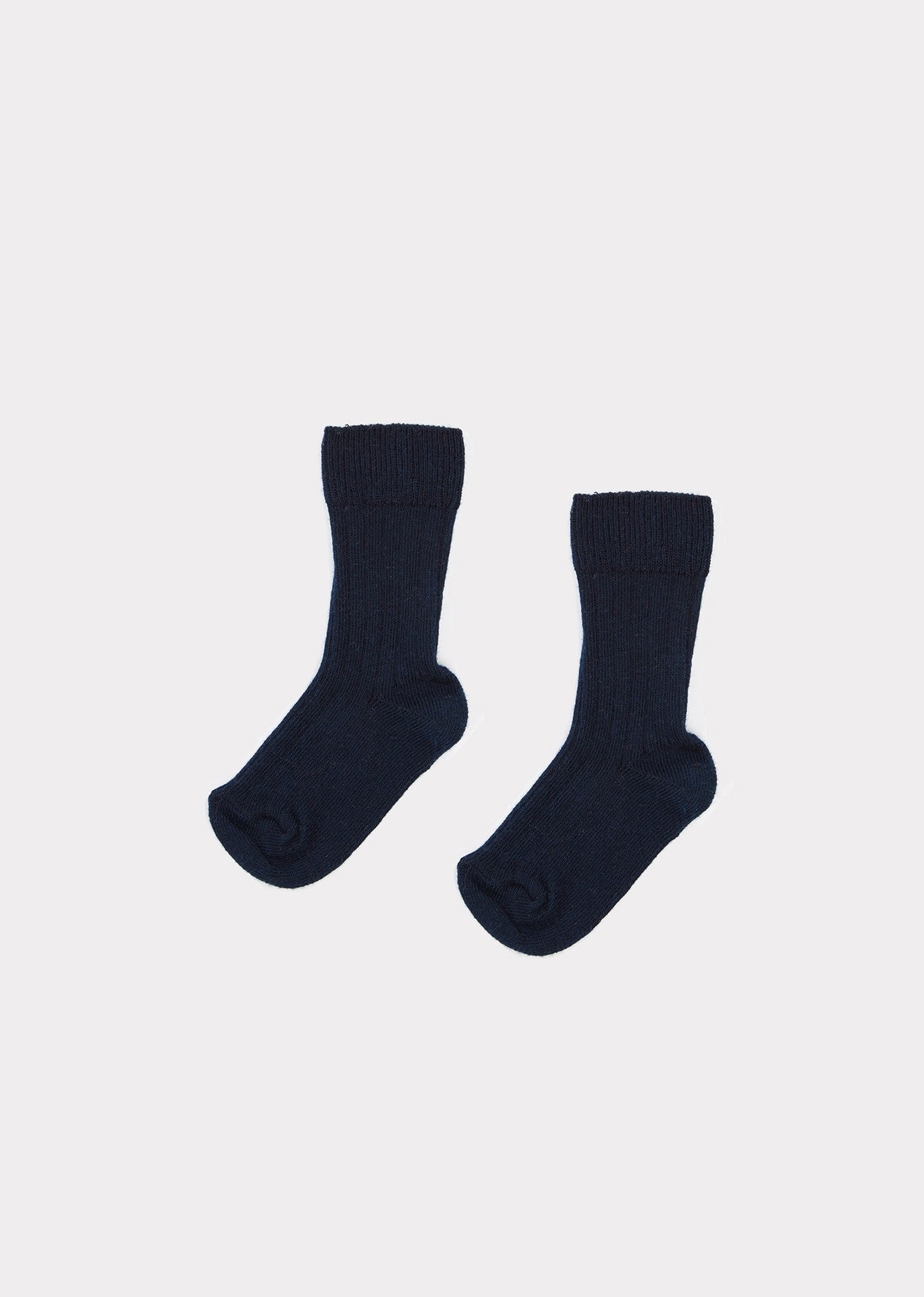 Girls Navy Cotton Socks