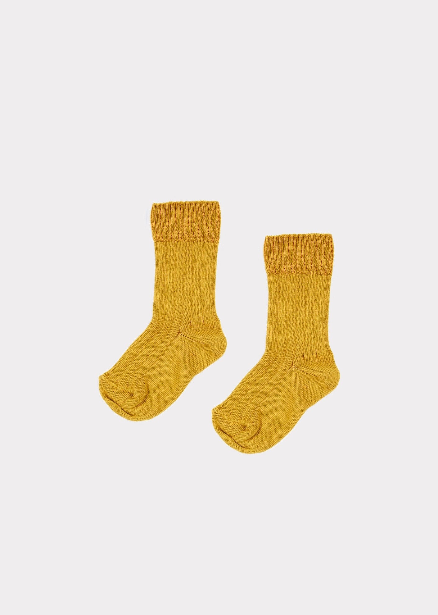 Girls Yellow Cotton Socks