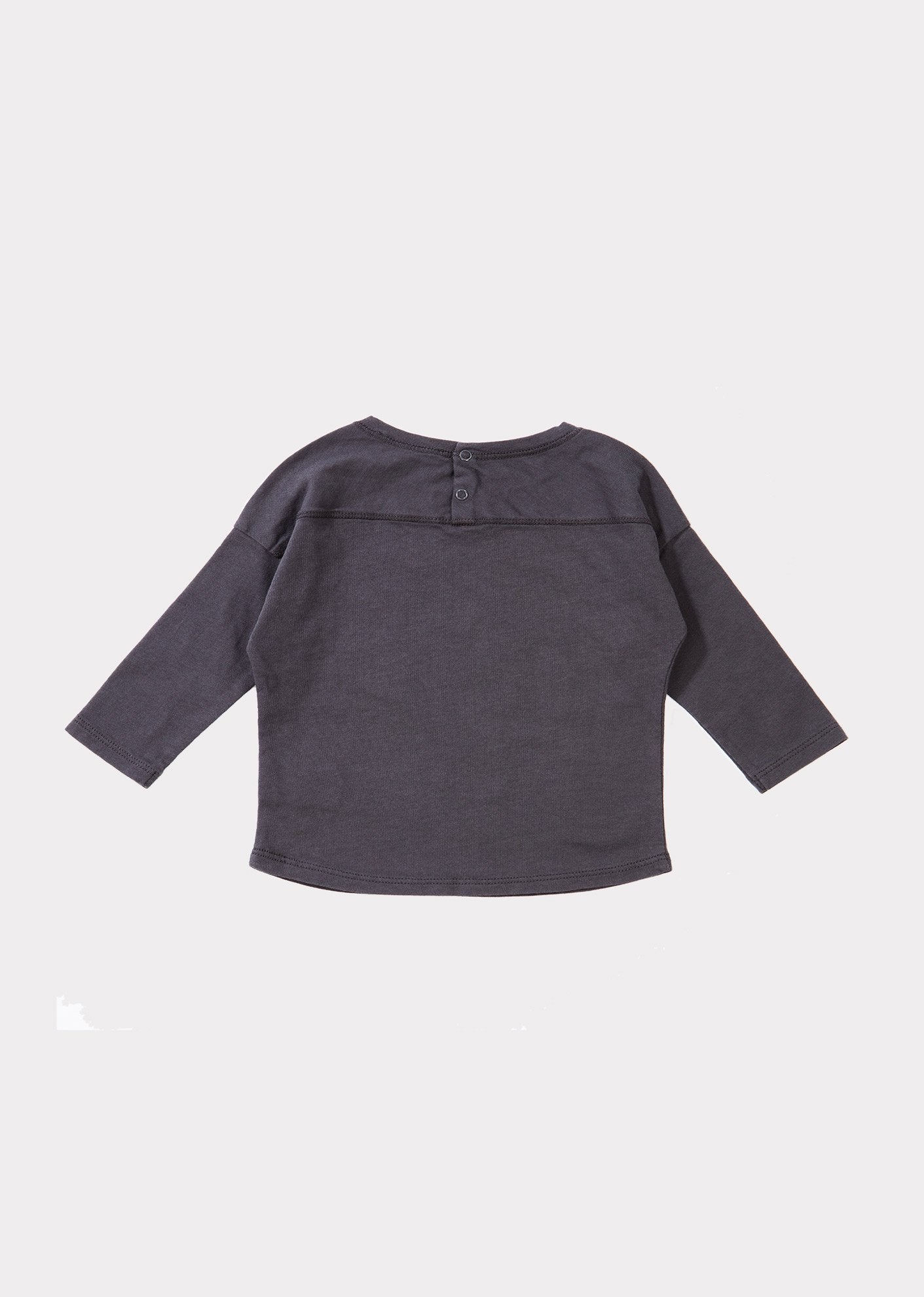 Baby Boys Dark Grey Cotton Top