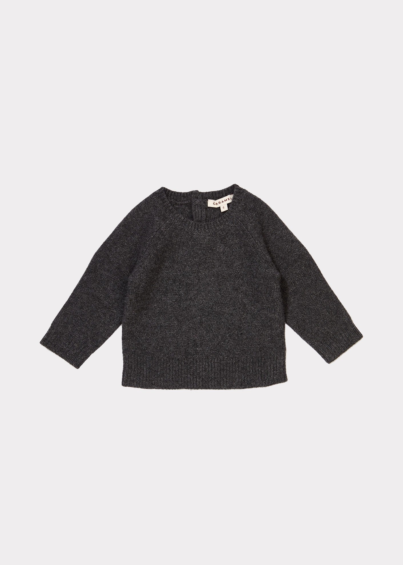 Baby Boys Dark Grey Cashmere Sweater