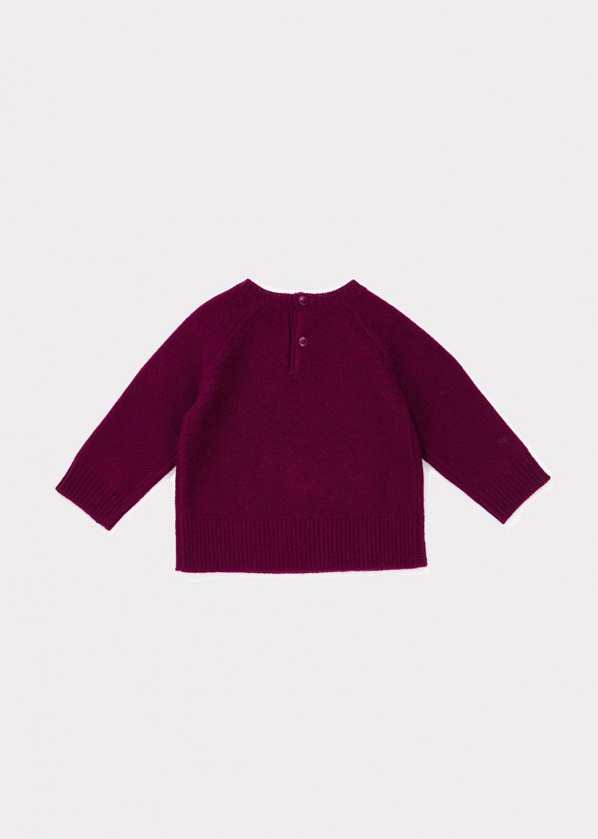 Baby Girls Dark Red Cashmere Sweater