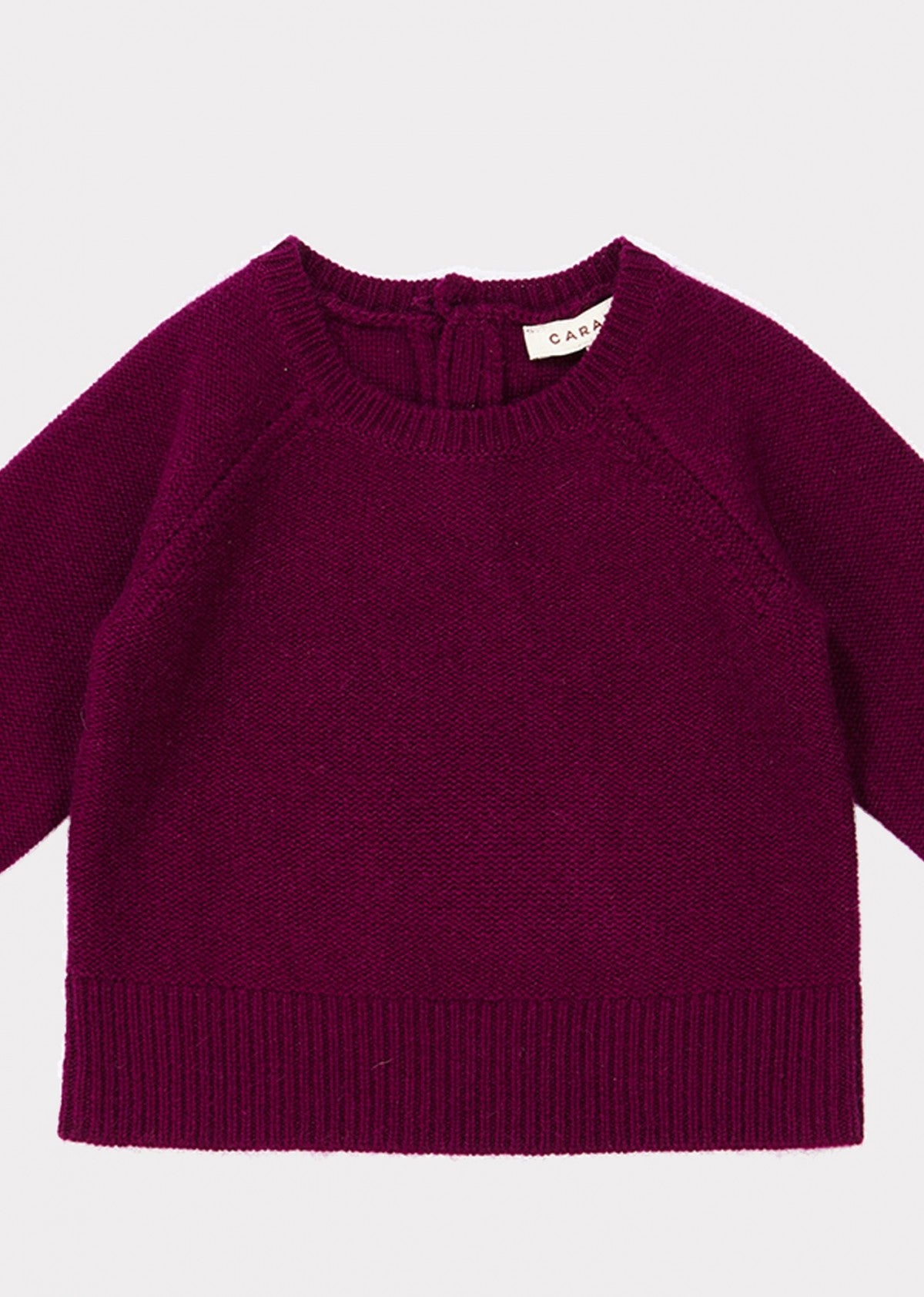 Baby Girls Dark Red Cashmere Sweater