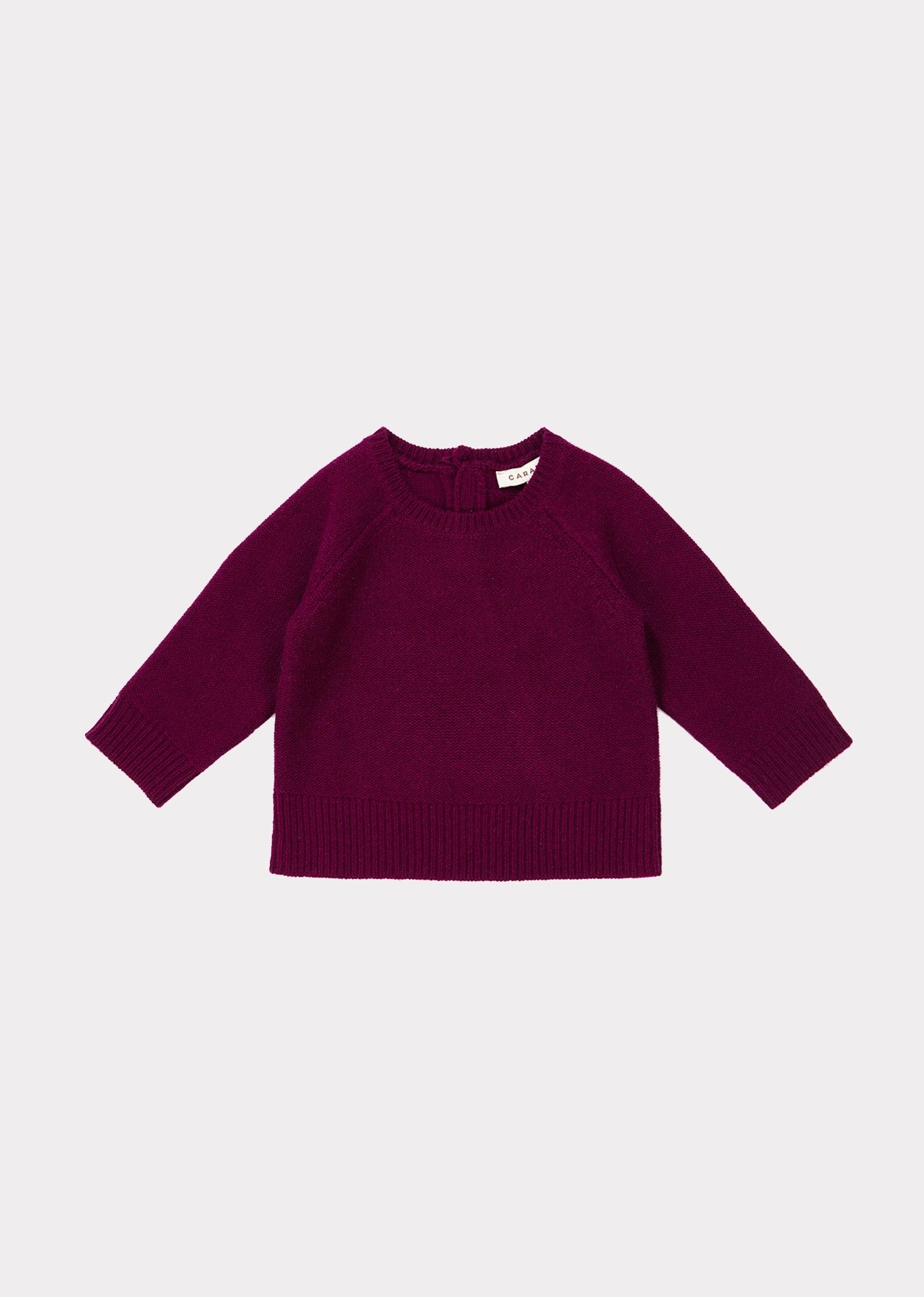Baby Girls Dark Red Cashmere Sweater
