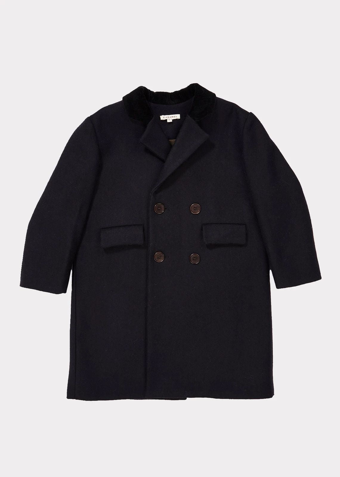 Boys & Girls Navy Wool Coat