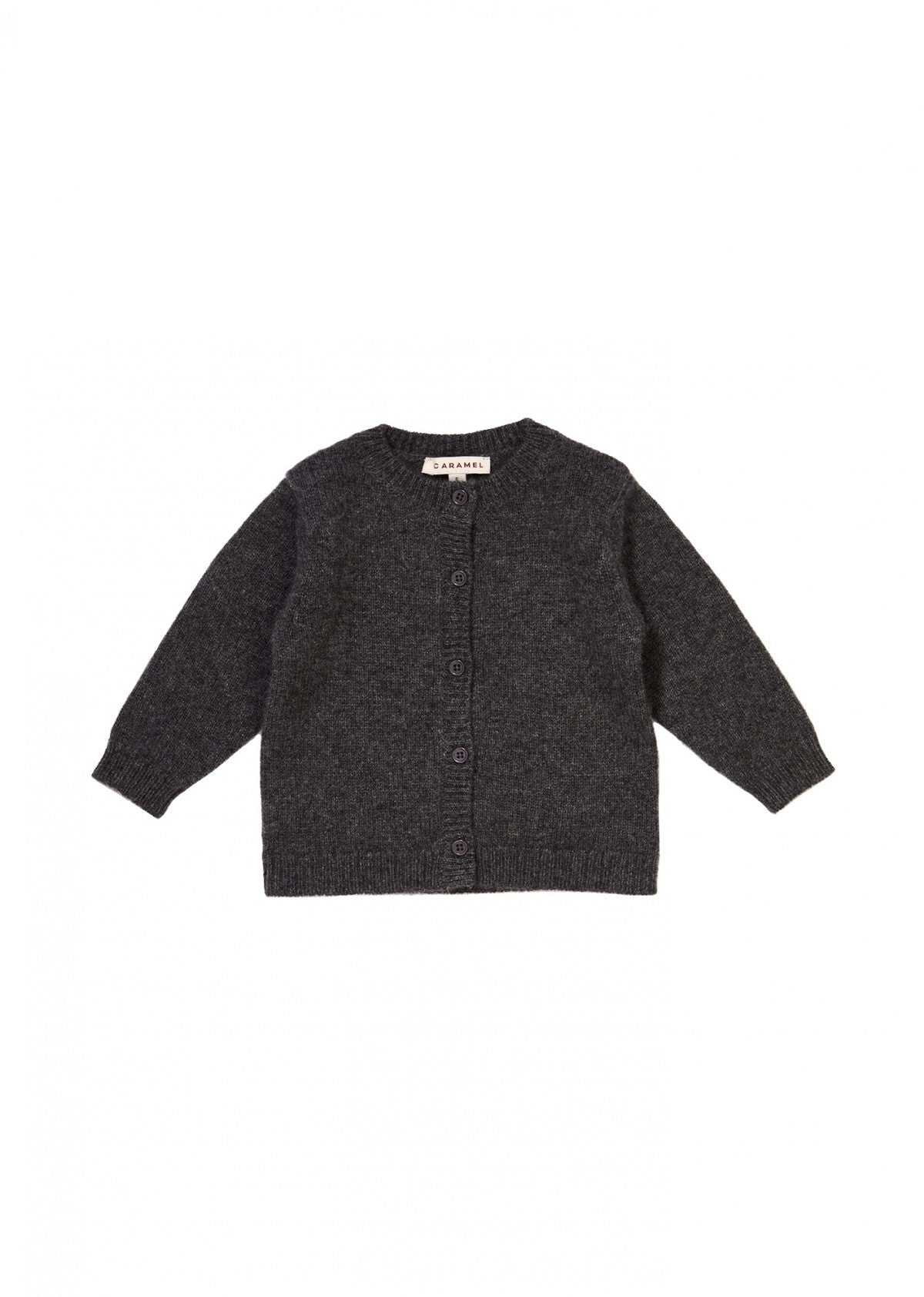 Baby Boys Dark Grey Cashmere Cardigan