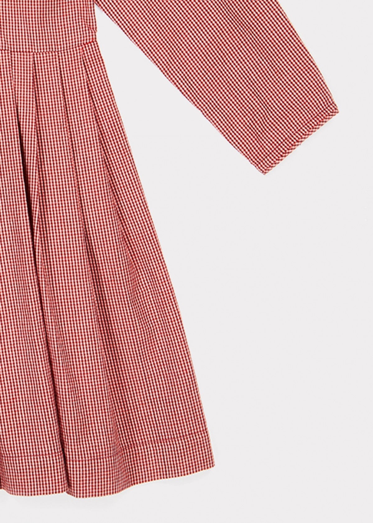 Girls Poppy Check Cotton Dress