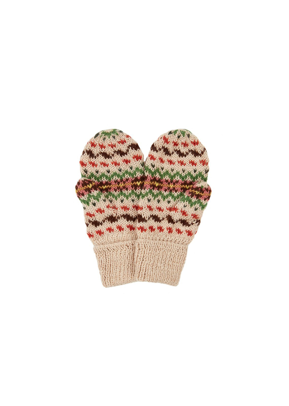 Boys & Girls Multicolor Alpaca Gloves