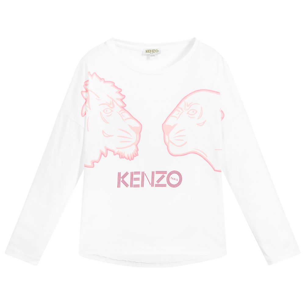 Girls White Cotton Top