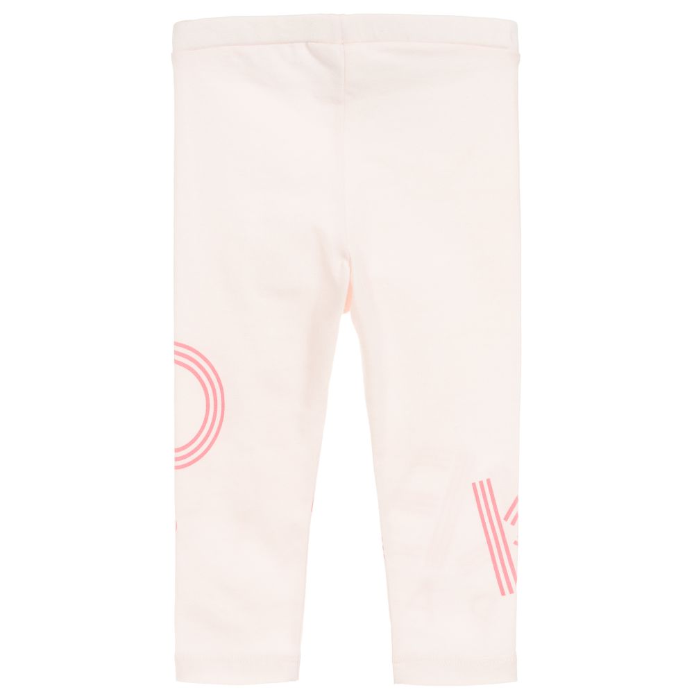 Baby Girls Pink Cotton Leggings
