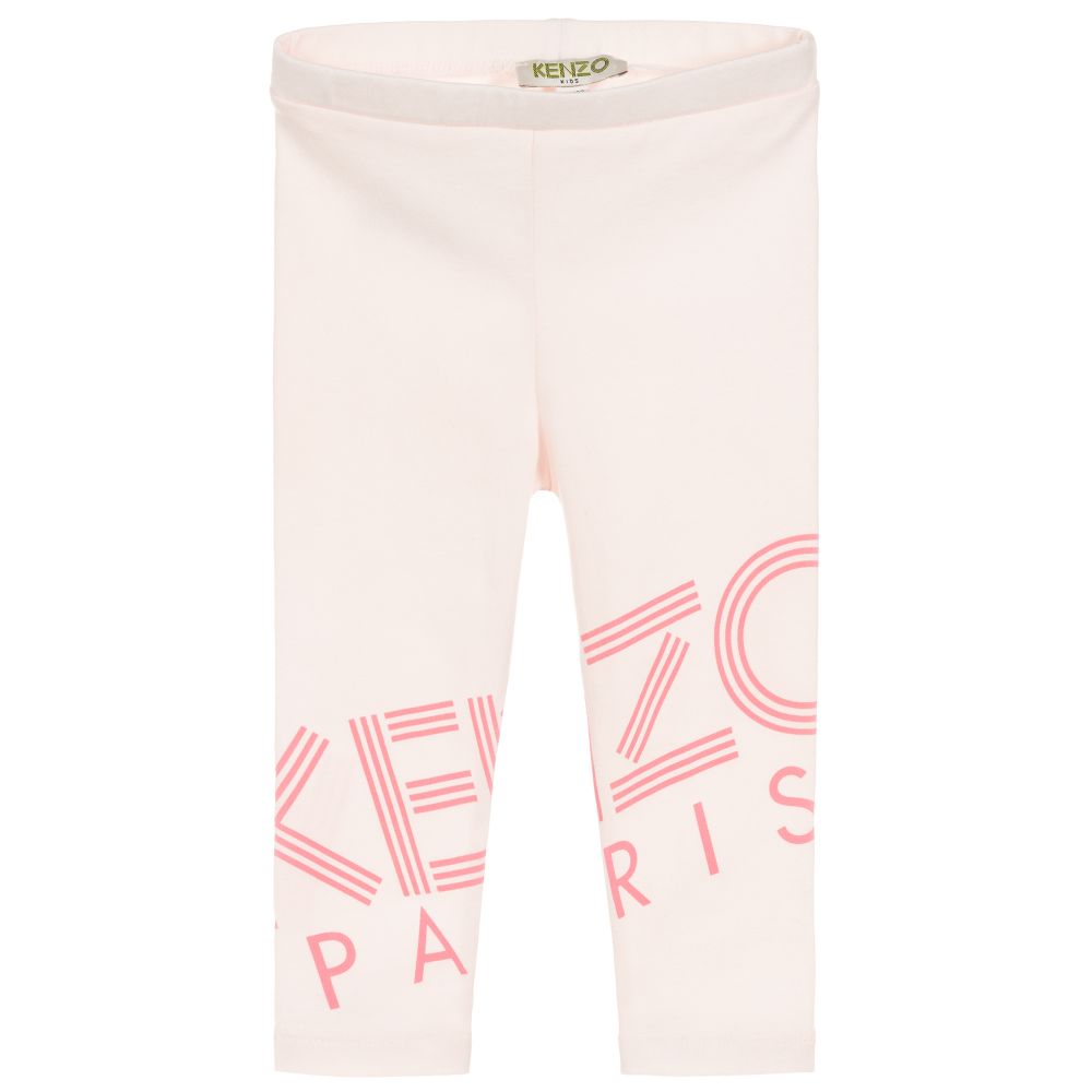 Baby Girls Pink Cotton Leggings