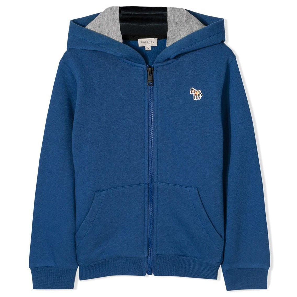 Boys Blue Hooded Cotton Top