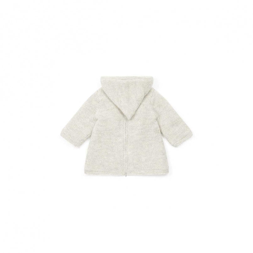 Baby Girls Beige Hooded Top