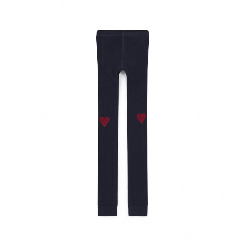 Girls Blue Cotton Leggings