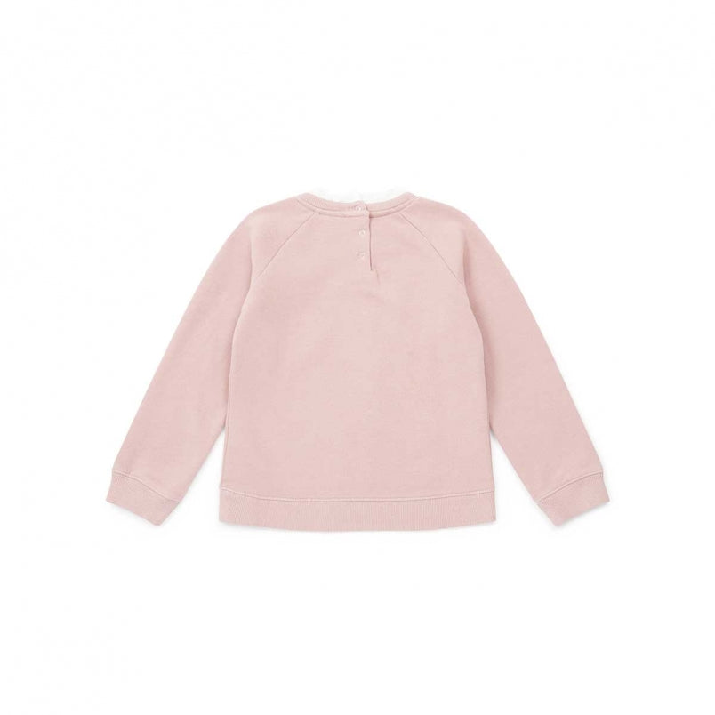 Girls Pink Cotton Sweater