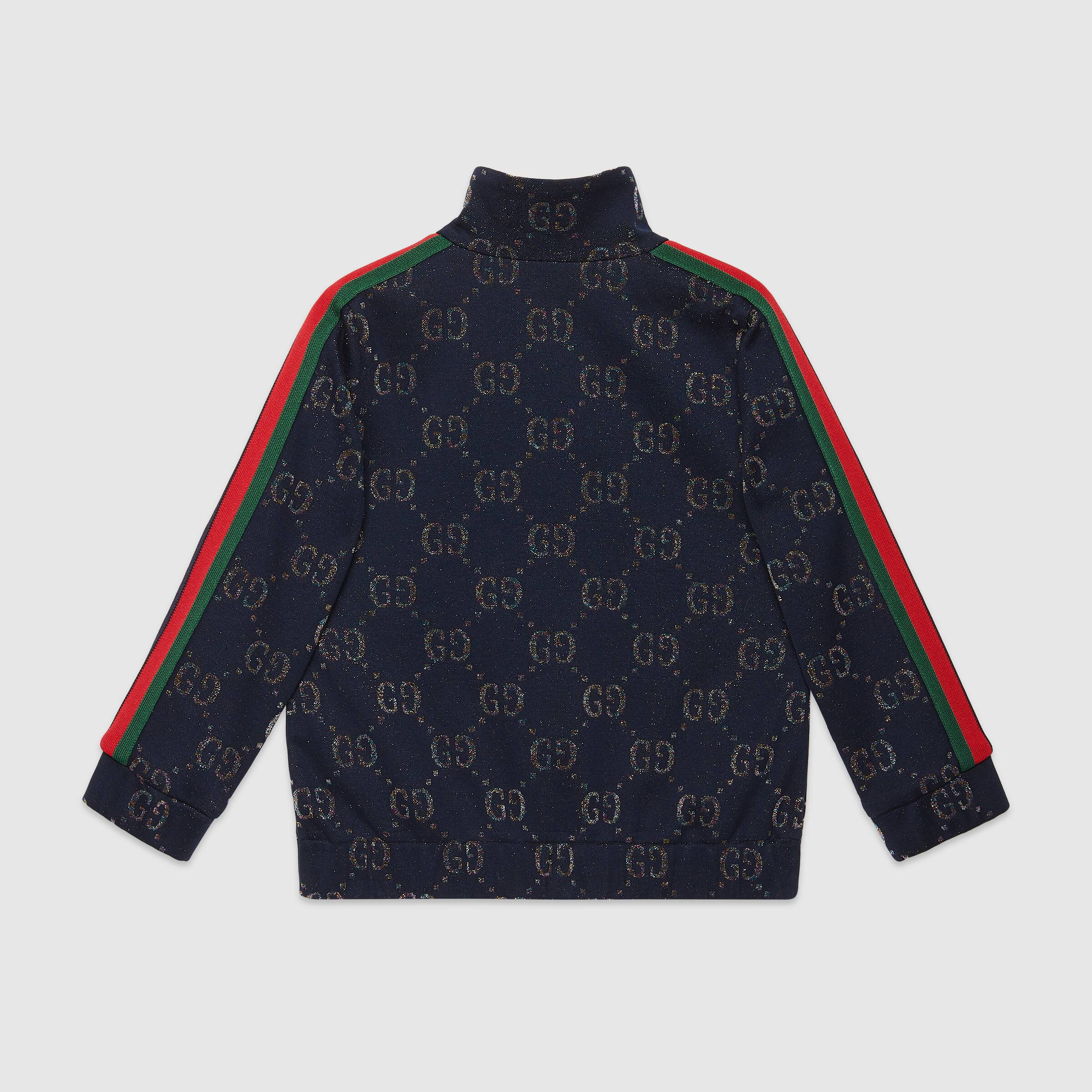 Girls Blue GG Cotton Sweatshirt