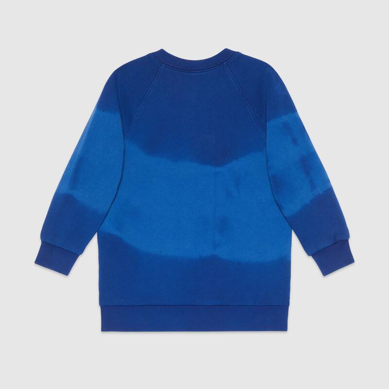 Girls Blue Logo Cotton Cardigan