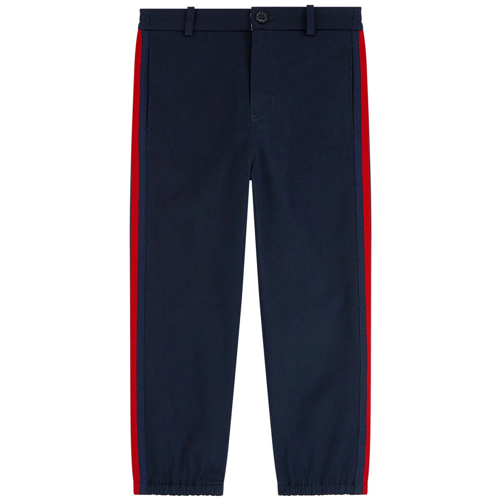 Boys Navy Cotton Trousers