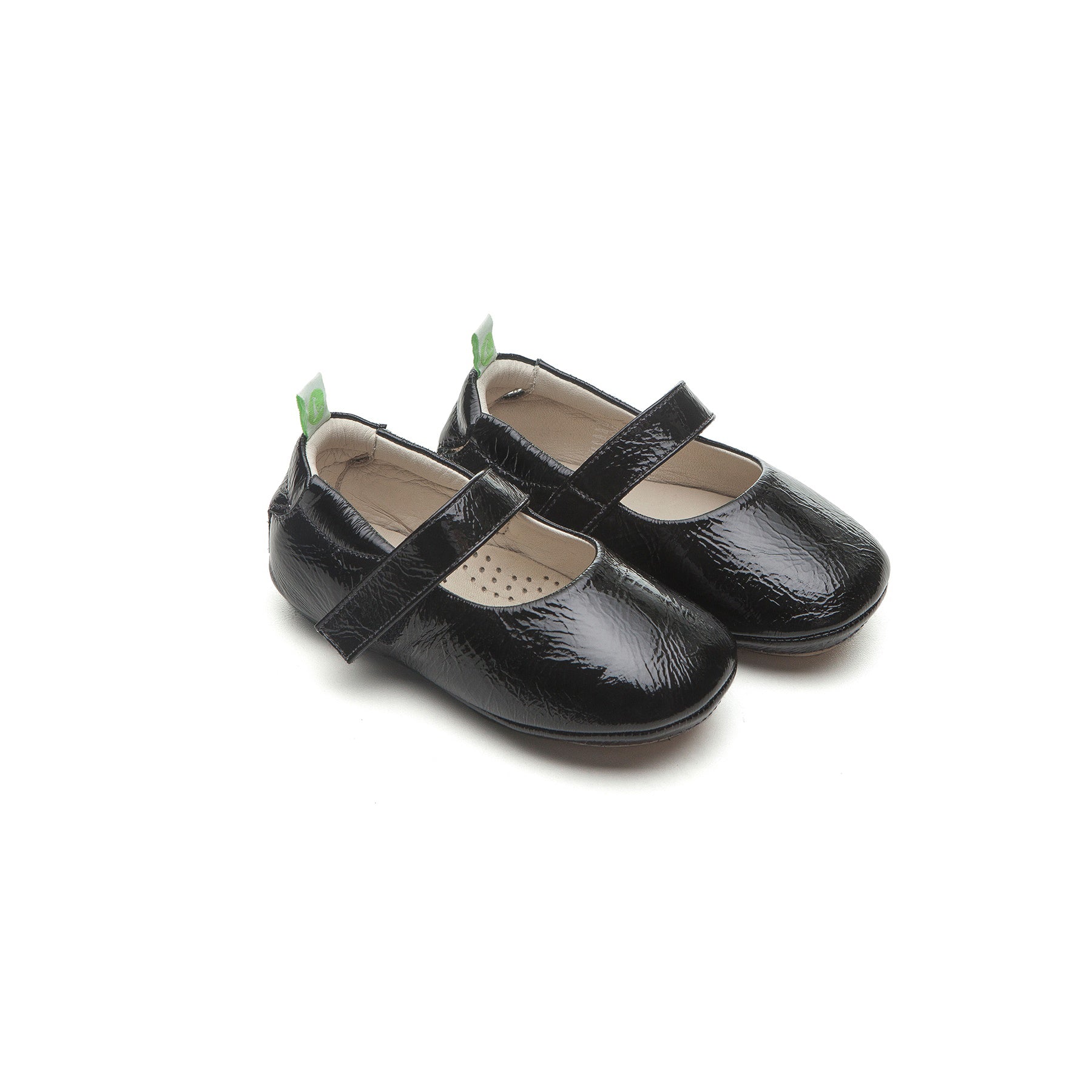 Baby Girls Black Leather Shoes
