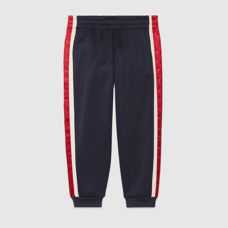 Boys Navy Striped Trousers