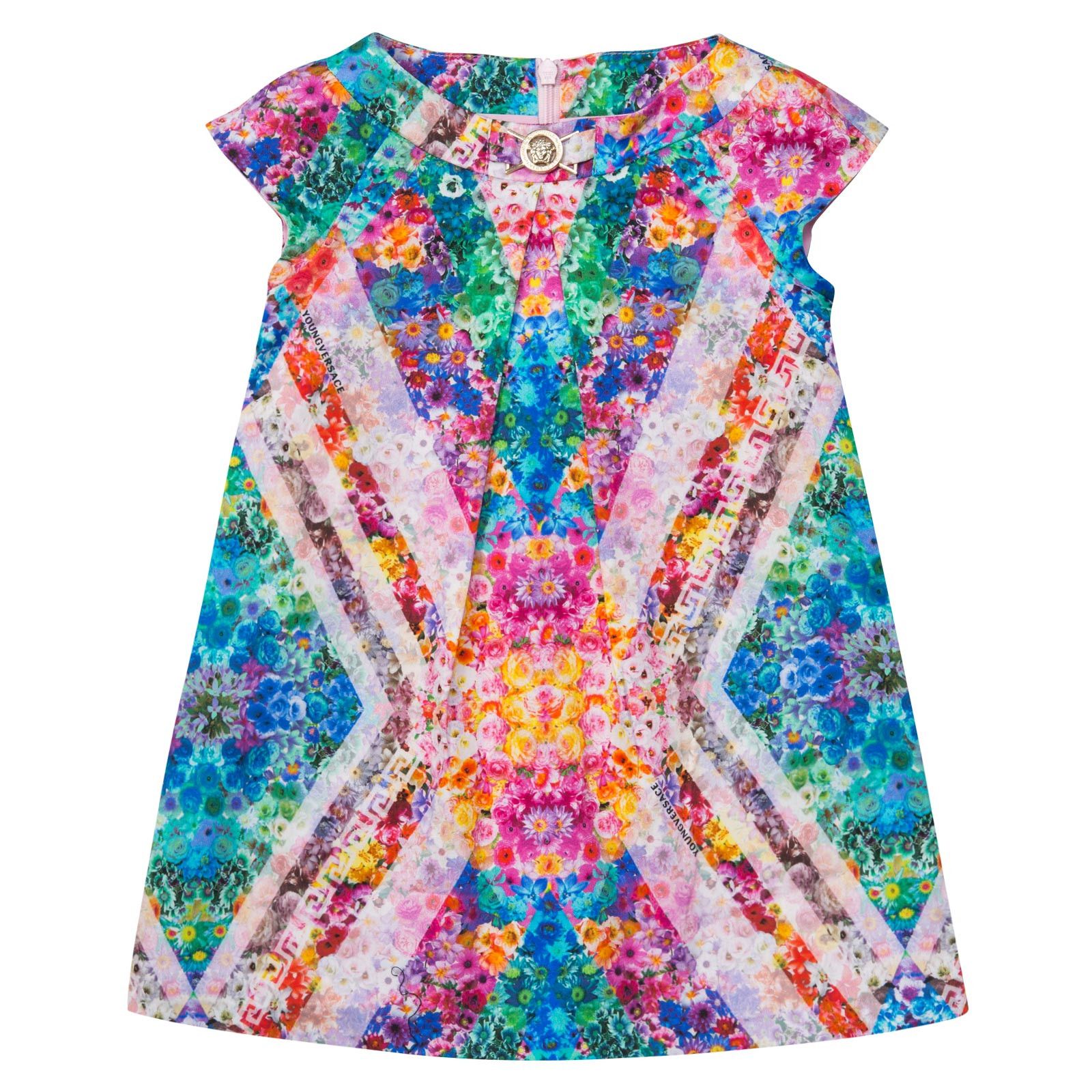 Baby Girls Multicolor Floral Kaleidoscope Dress - CÉMAROSE | Children's Fashion Store - 1