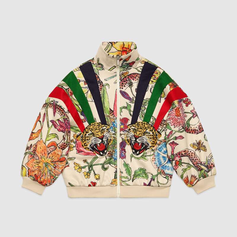 Girls Multicolor Zip Sweatshirt