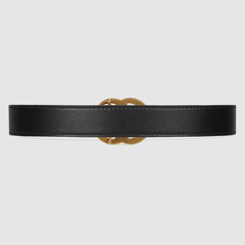 Girls Black GG Belt