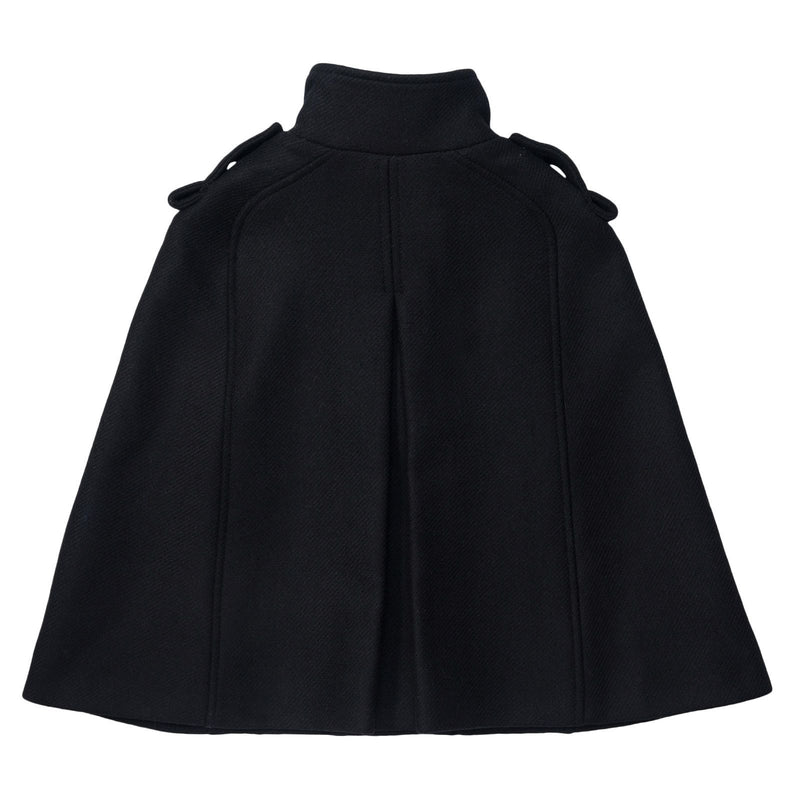 Girls Navy Blue Coat With Fancy Rivets Trims - CÉMAROSE | Children's Fashion Store - 2