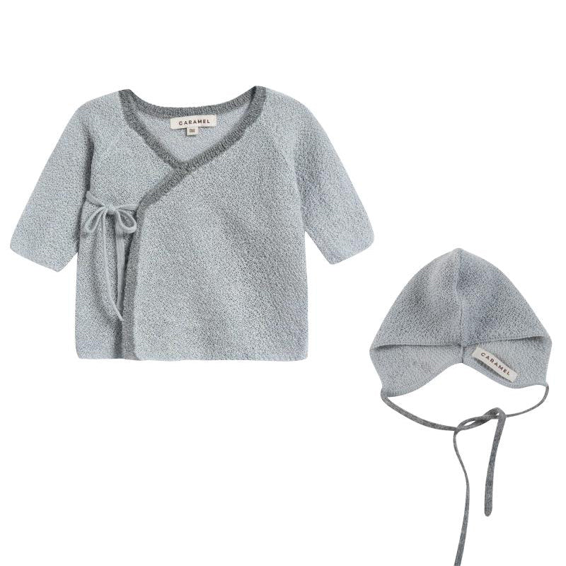 Baby Boys Pale Grey Baby Alpaca Knitwear Gifting