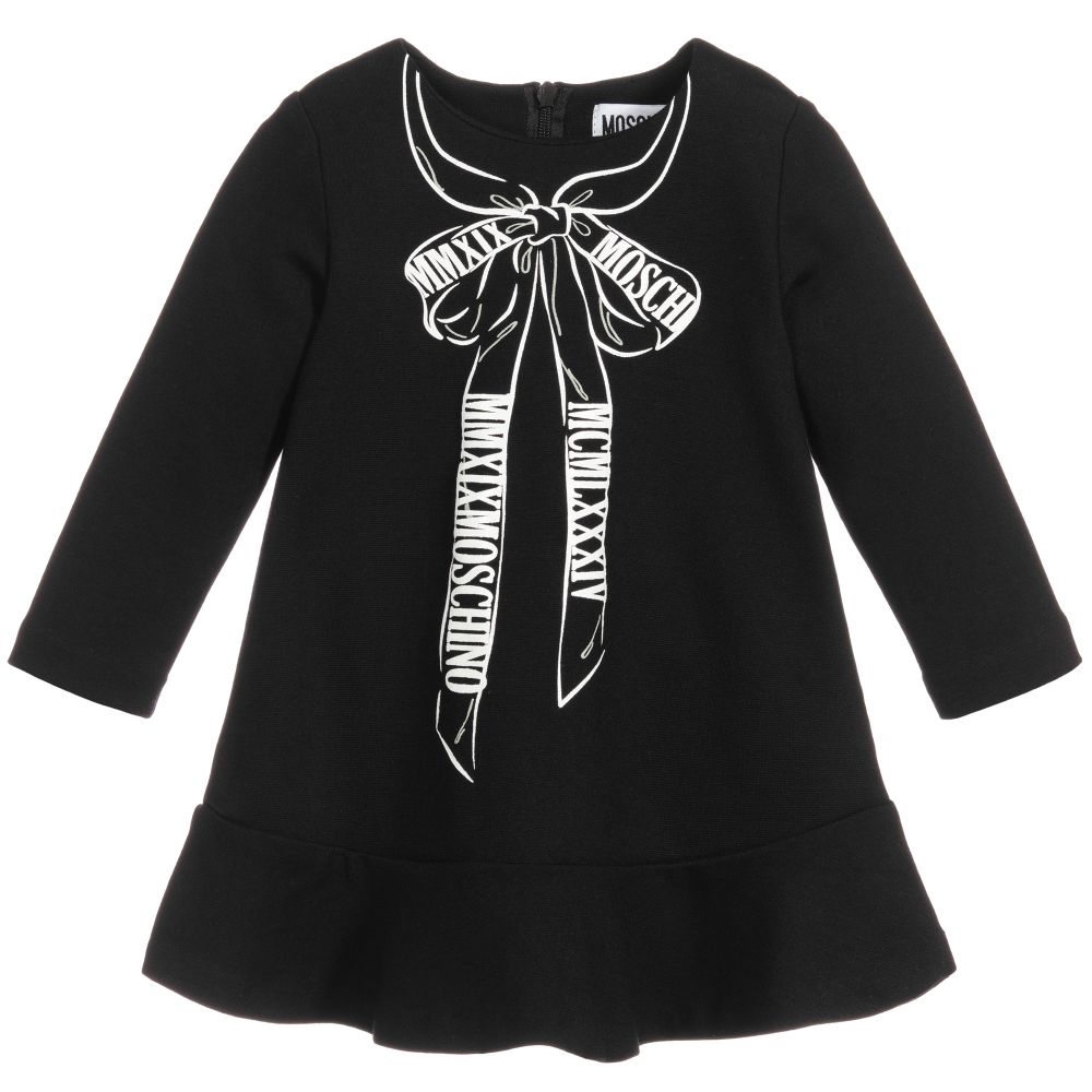 Baby Girls Black Jersey Dress