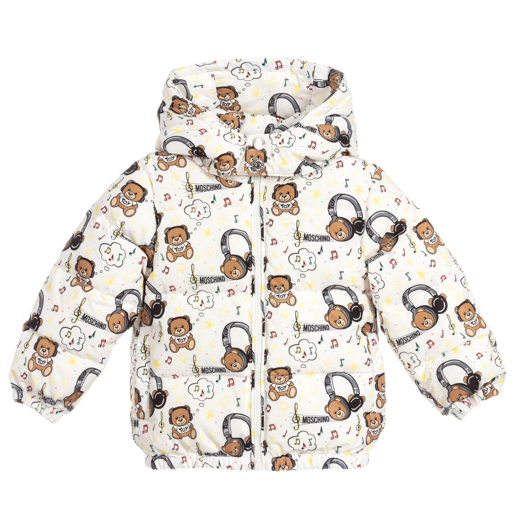 Baby Boys Ivory Padded Down Puffer Coat
