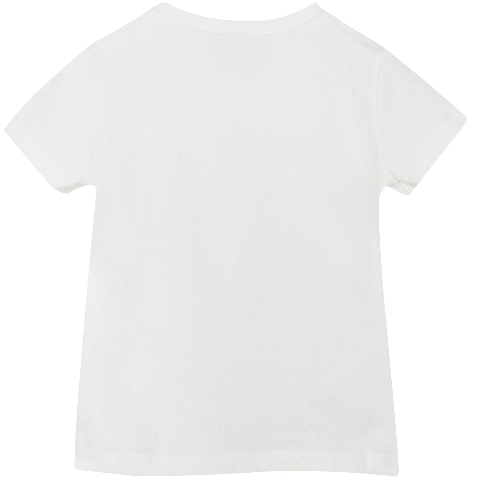 Girls Ivory Multicolor Medusa Studded T-Shirt - CÉMAROSE | Children's Fashion Store - 2