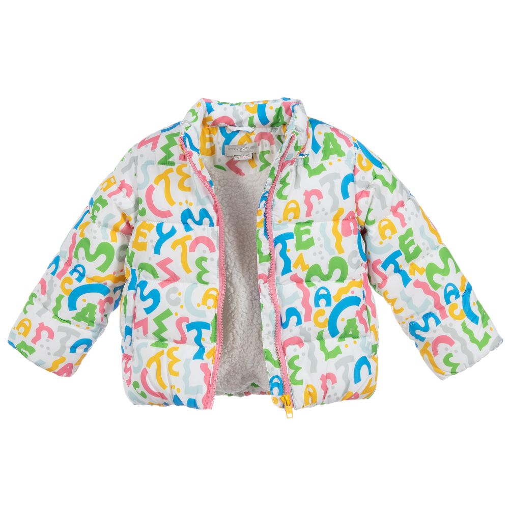 Baby Girls Squiggle Puffer Jacket