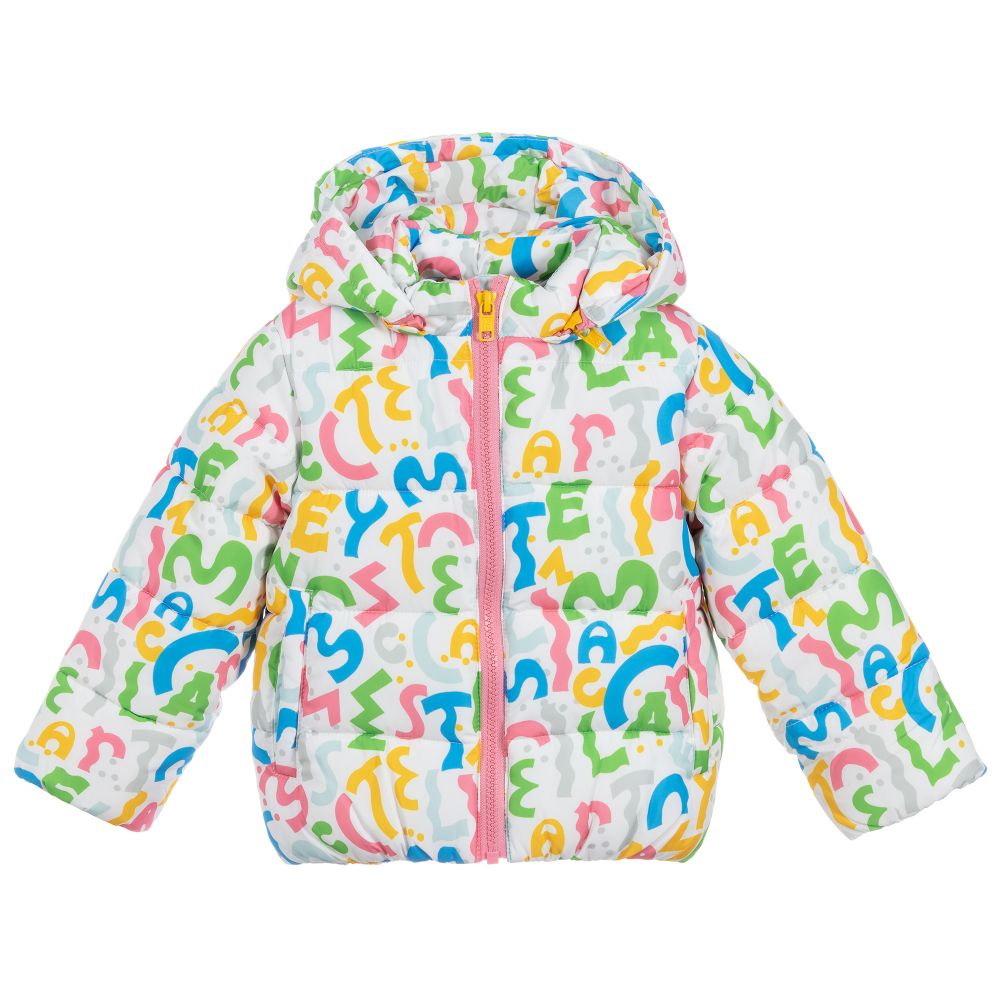 Baby Girls Squiggle Puffer Jacket