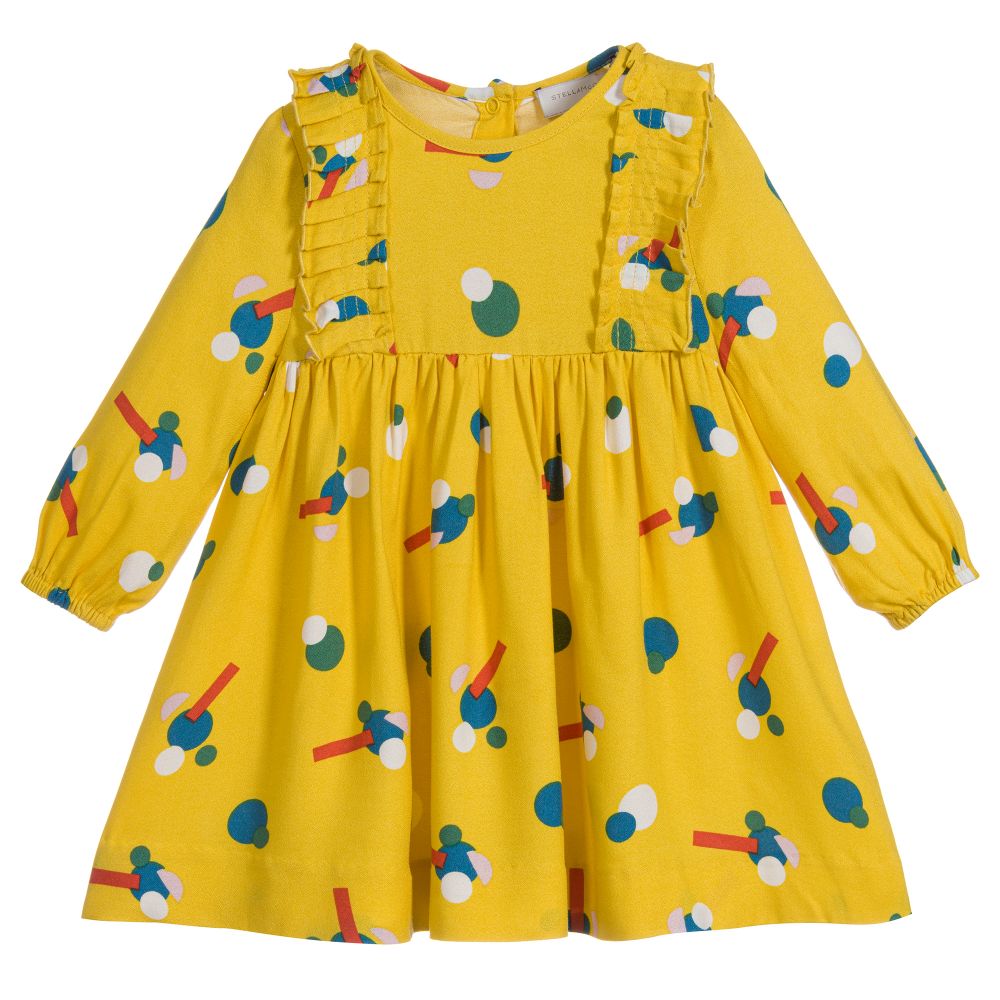 Baby Girls Yellow Flower Dress Set