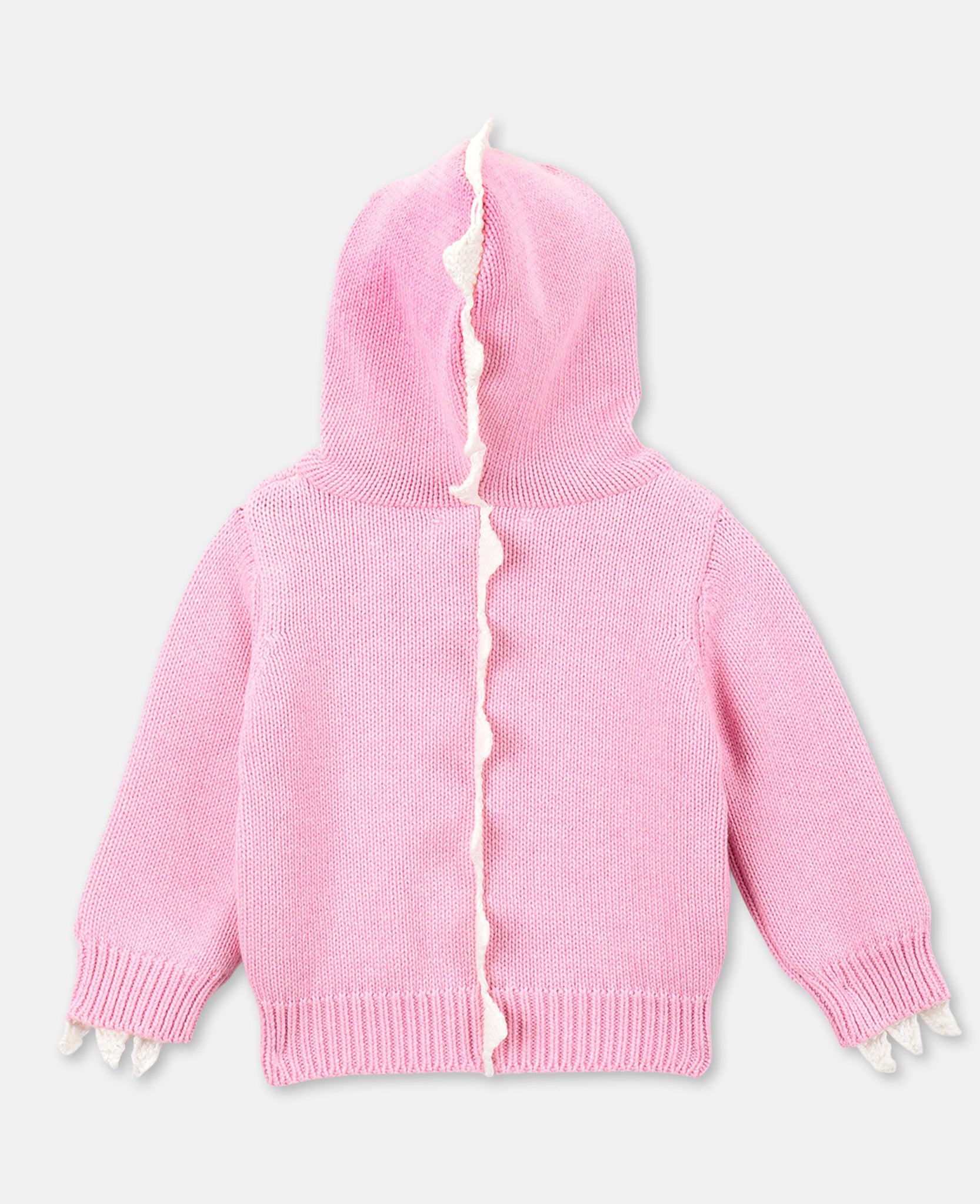Baby Girls Pink Hooded Cotton Cardigan