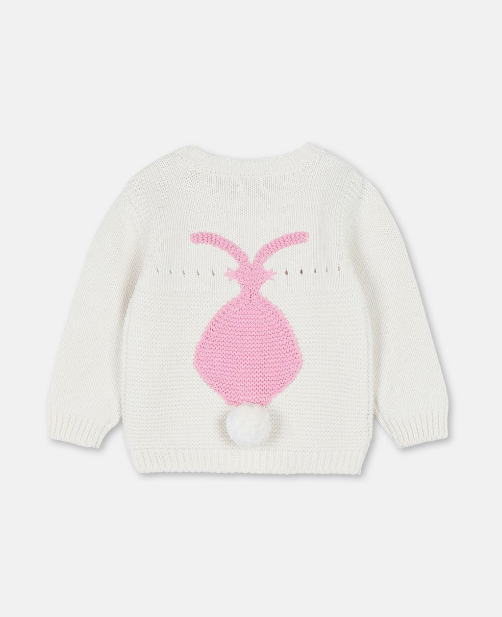 Baby Girls Ivory Cotton Sweater