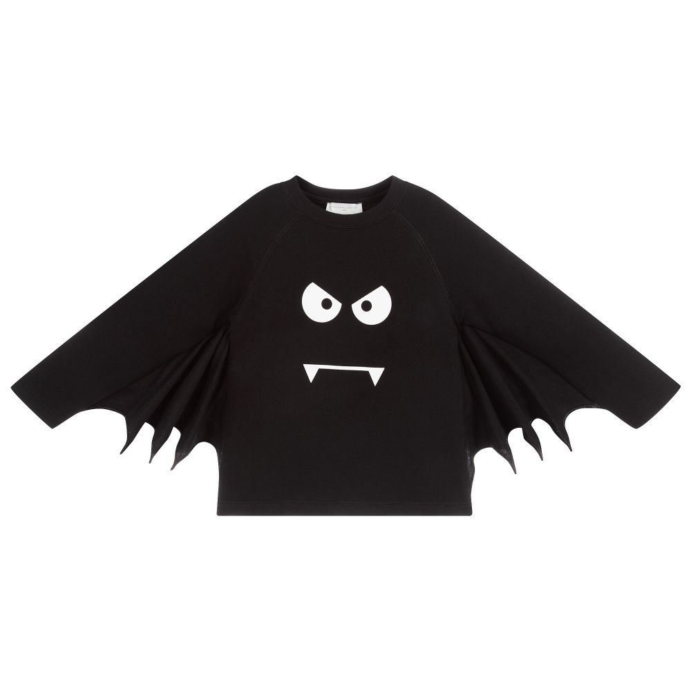 Girls Black Batwing Sweatshirt