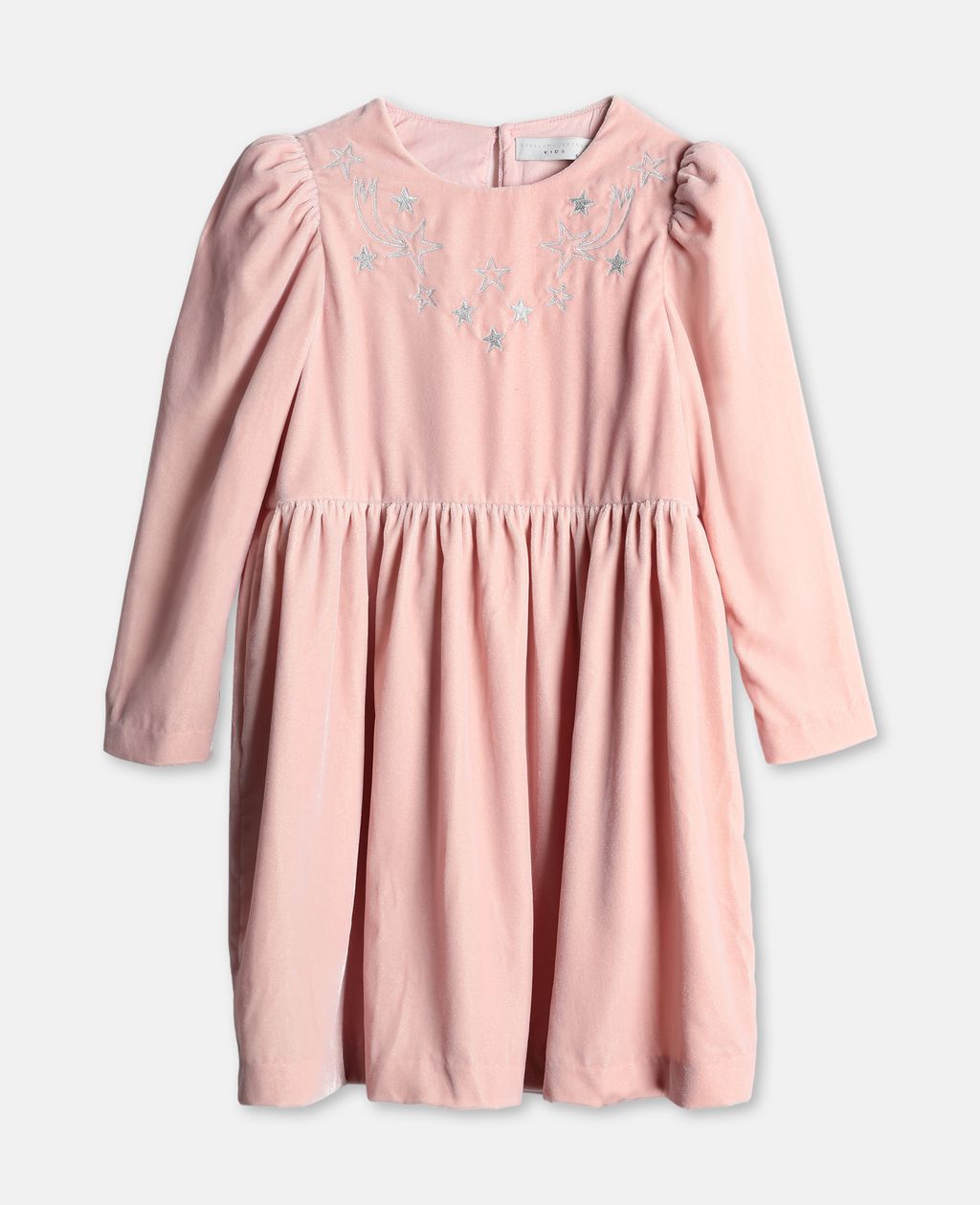 Girls Pink Velvet Dress