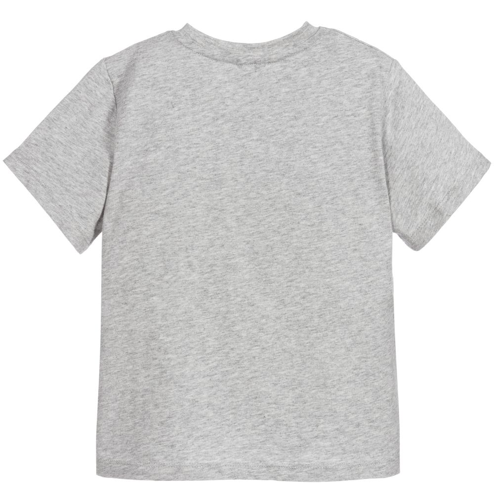 Boys Grey Cotton T-shirt