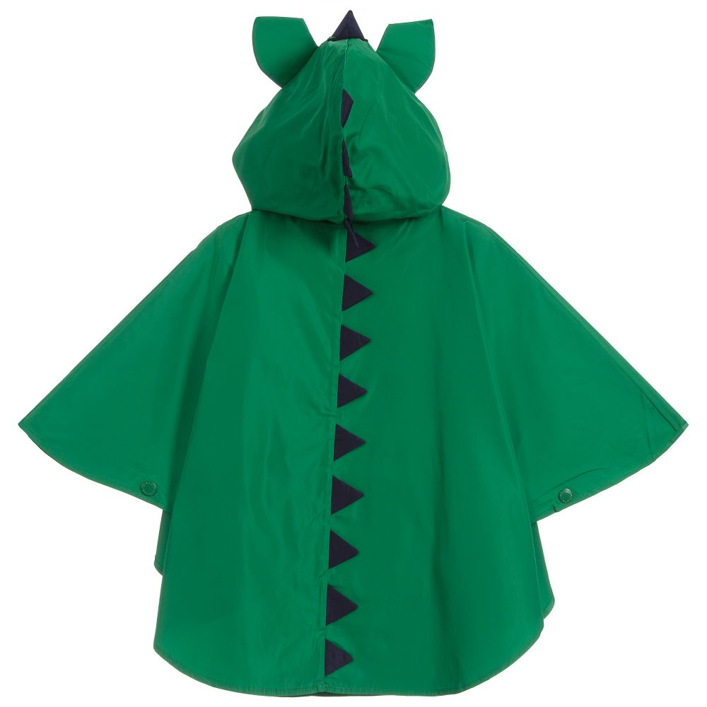 Boys & Girls Green Dragon Packable Raincoat