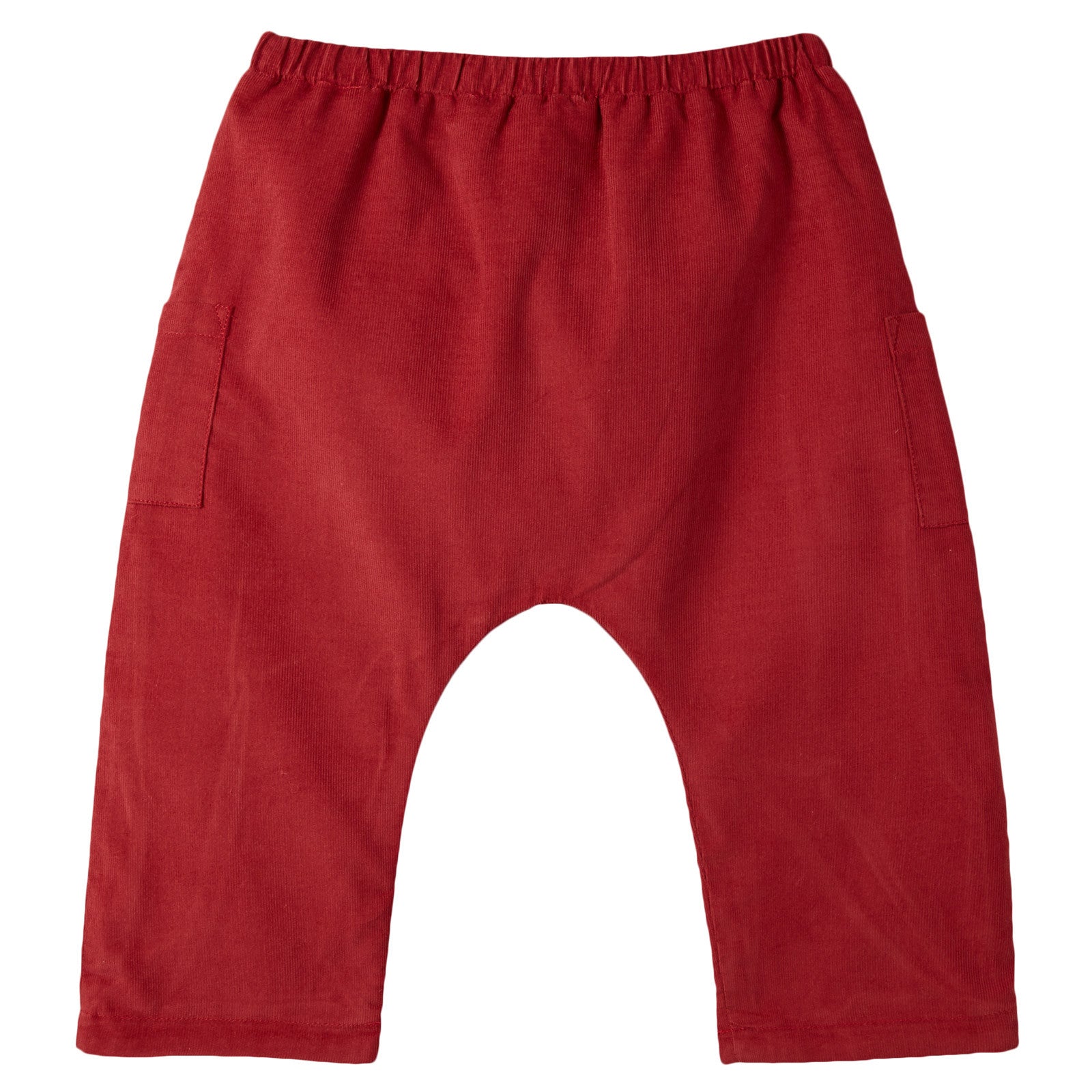 Baby Boys Rust Red Cotton Corduroy Trousers - CÉMAROSE | Children's Fashion Store - 2