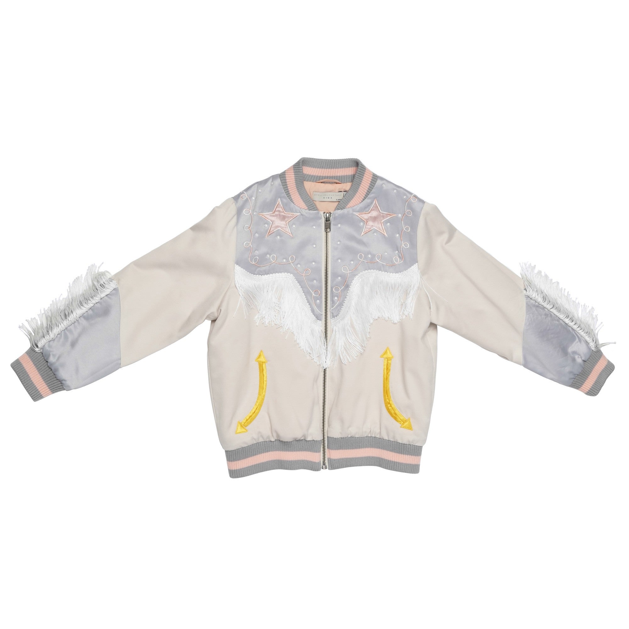 Girls Cloud Rib Cuffs Cotton Jacket - CÉMAROSE | Children's Fashion Store