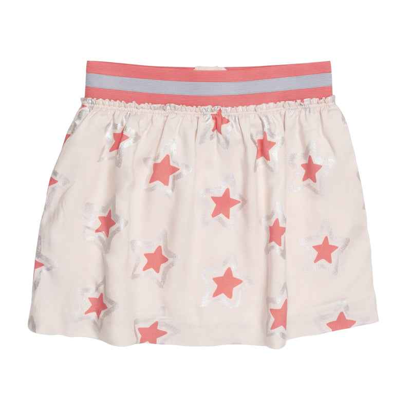 Girls Pearl Pink Star Printed Trims 'Sue' Skirt - CÉMAROSE | Children's Fashion Store - 1